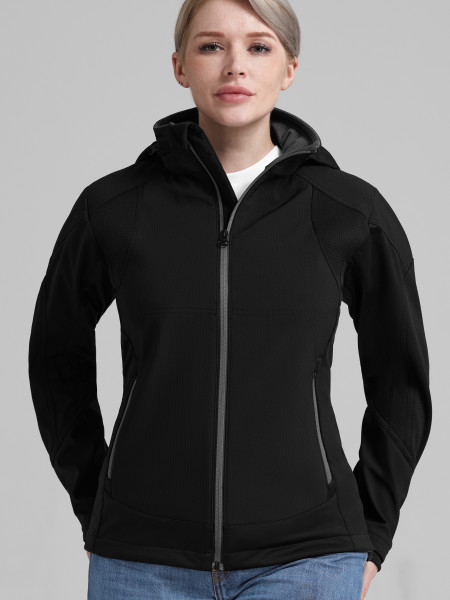 Venture Pro Multi Stretch Soft Shell Jacket  Black-Grey  Female